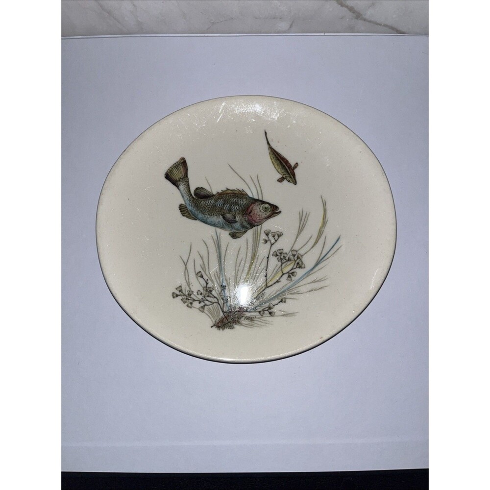 Johnson Brothers FISH Mid Century Modern Oval Dessert Pie Plate